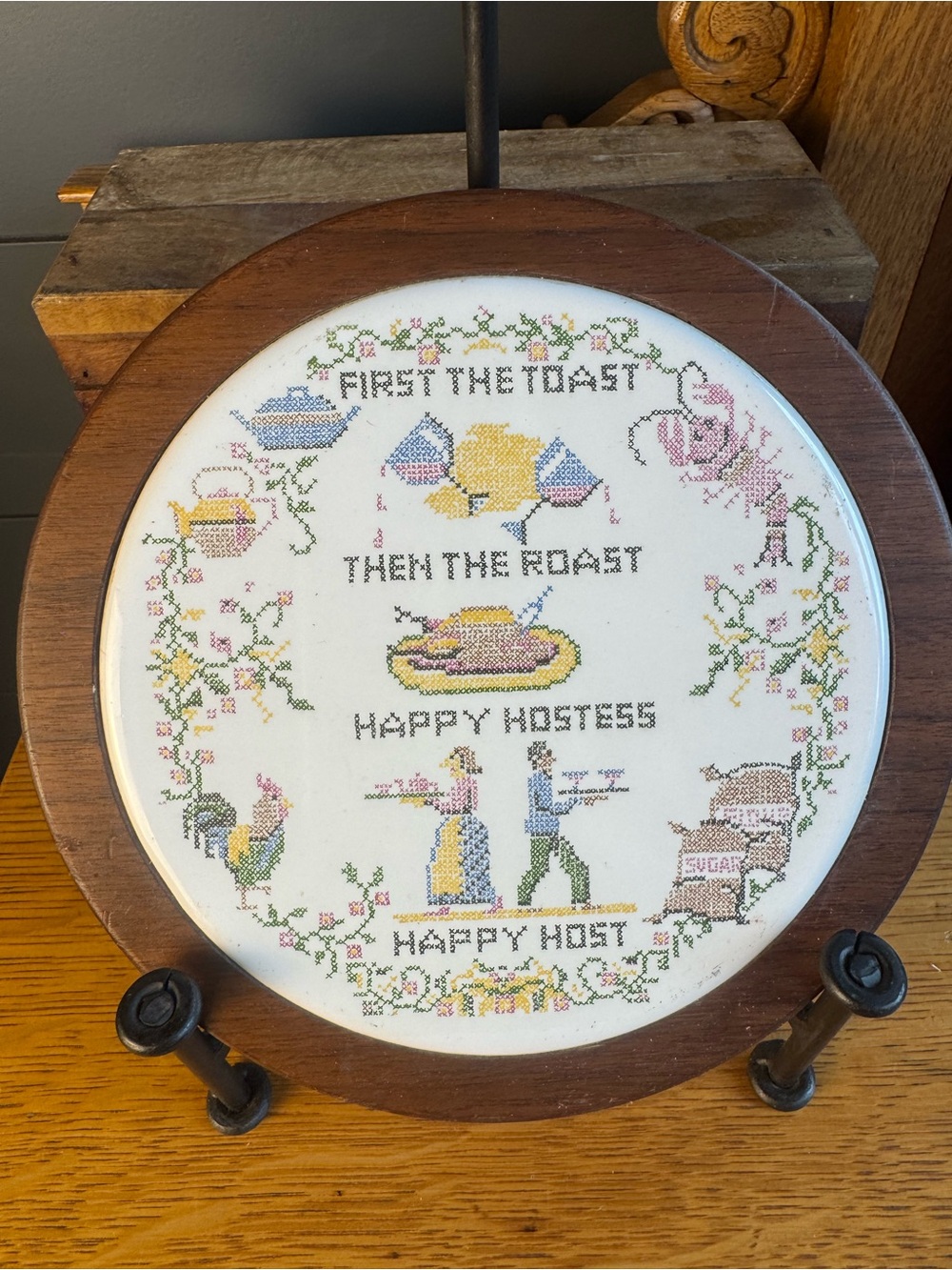 Amana Handmade Furniture Wall Plaque Trivet Farmhouse Country Kitchen Cottage